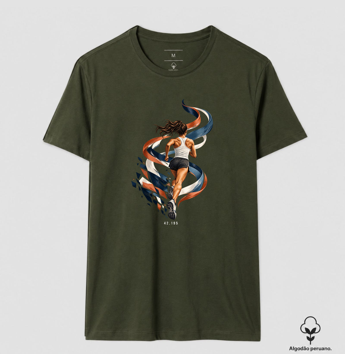 Camiseta Algodão Peruano - Dentro da Maratona