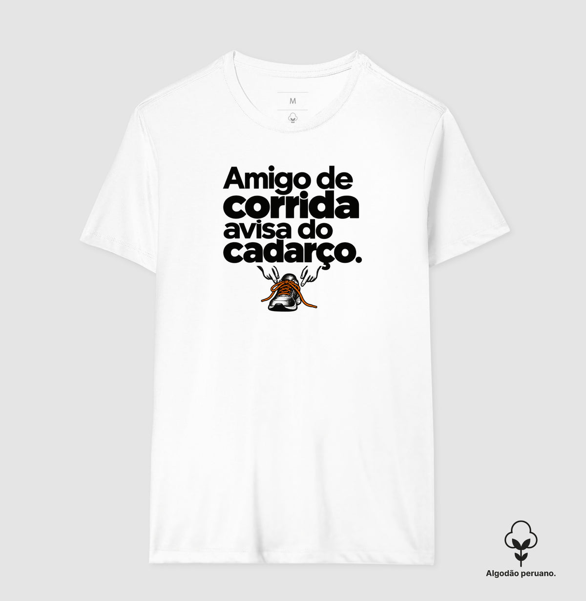 Camiseta Algodão Peruano - Cuidado Pequeno