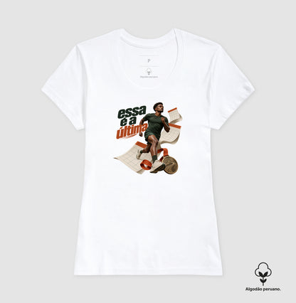Camiseta Algodão Peruano - Inscrição Inevitável