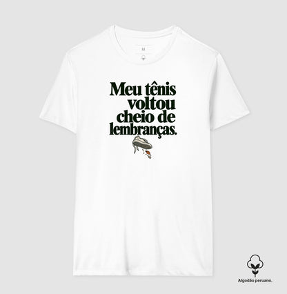 Camiseta Algodão Peruano - Areia de Brinde