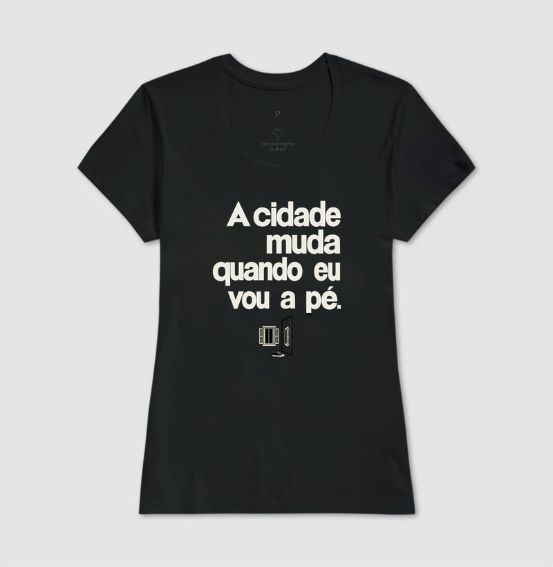 Camiseta Unissex - Outro Olhar, Feminino, Preta