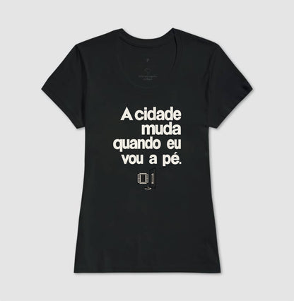 Camiseta Unissex - Outro Olhar, Feminino, Preta