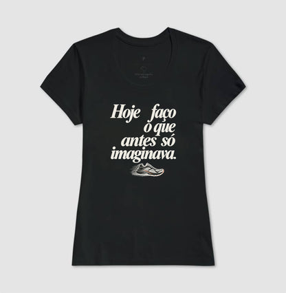 Camiseta Unissex - Passo que Antes Faltava, Feminino, Preta