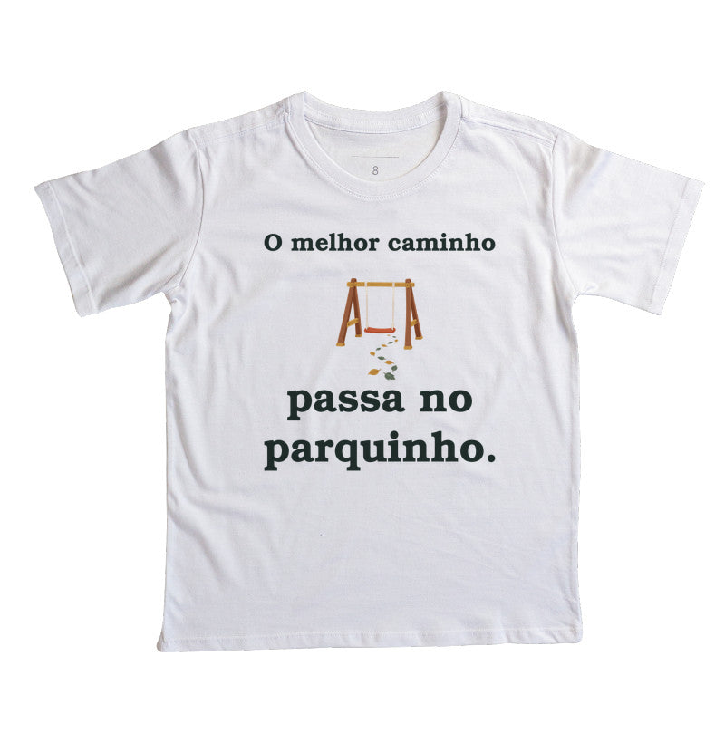 Camiseta Infantil - Caminho do Parquinho, Branca
