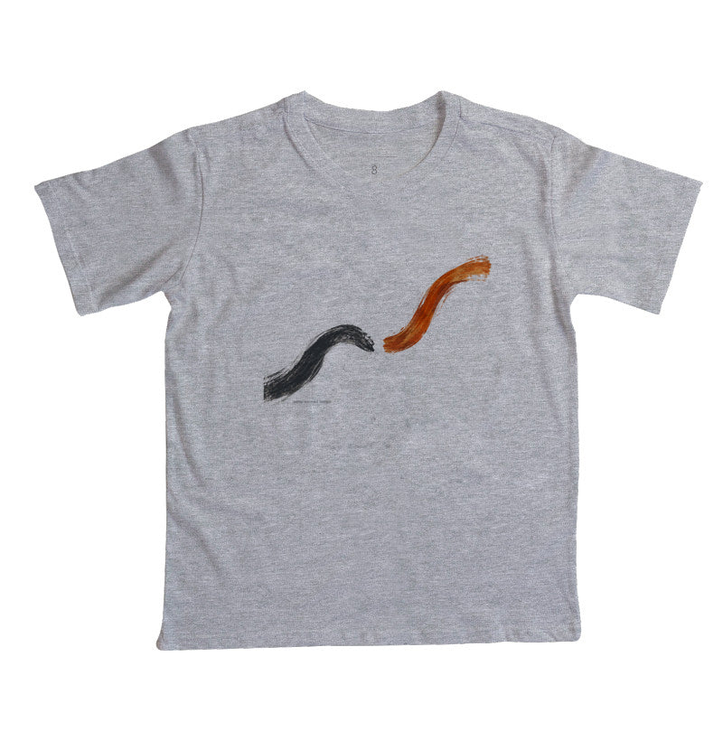 Camiseta Infantil - Voltei a Correr, Cinza
