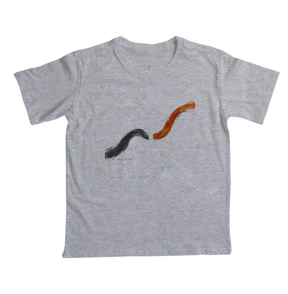 Camiseta Infantil - Voltei a Correr, Cinza
