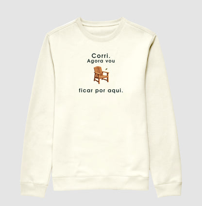 Suéter Moletom - Ficar por Aqui, Off White