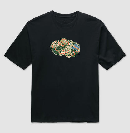 Camiseta Oversized - Mapa do Corre