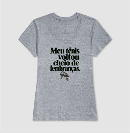 Camiseta Unissex - Areia de Brinde, Feminino, Cinza