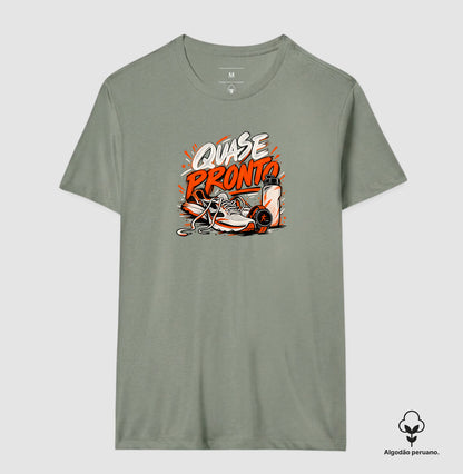 Camiseta Algodão Peruano - Cinco Minutos Para Sair