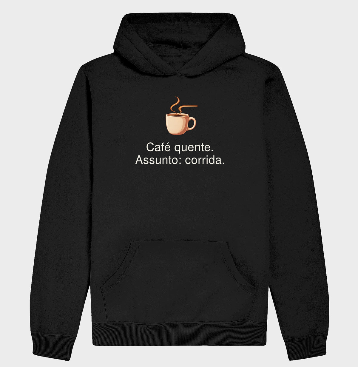 Moletom com Capuz - Assunto Quente, Preta