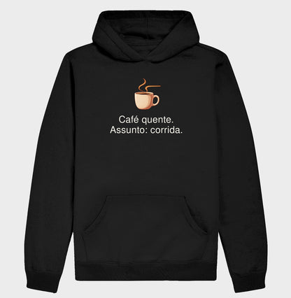 Moletom com Capuz - Assunto Quente, Preta