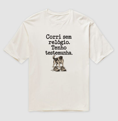 Camiseta Oversized - Relógio em Casa, Off White