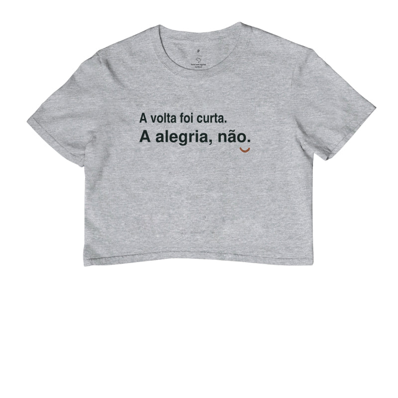Cropped - Alegria Maior, Cinza