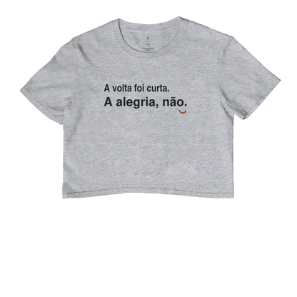 Cropped - Alegria Maior, Cinza
