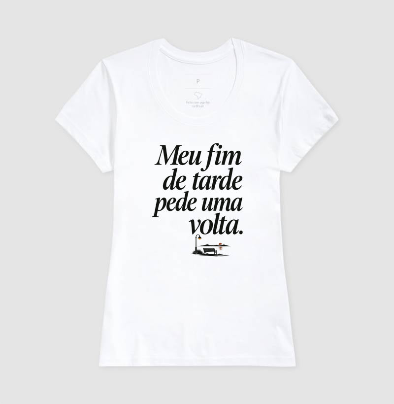 Camiseta Unissex - Noite de Esquina, Feminino, Branca