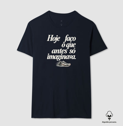 Camiseta Algodão Peruano - Passo que Antes Faltava, Masculino, Marinho