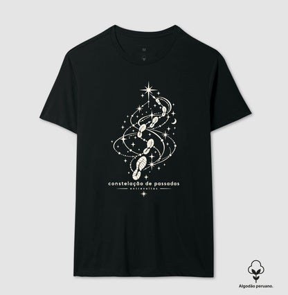 Camiseta Algodão Peruano - Constelação de passadas
