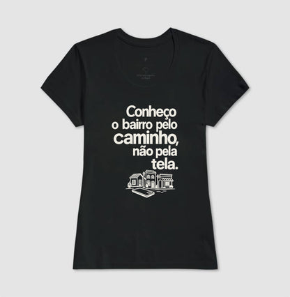 Camiseta Unissex - Caminho Sem Tela, Feminino, Preta