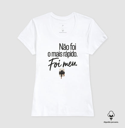 Camiseta Algodão Peruano - Orgulho sem Comparação, Feminino, Branca