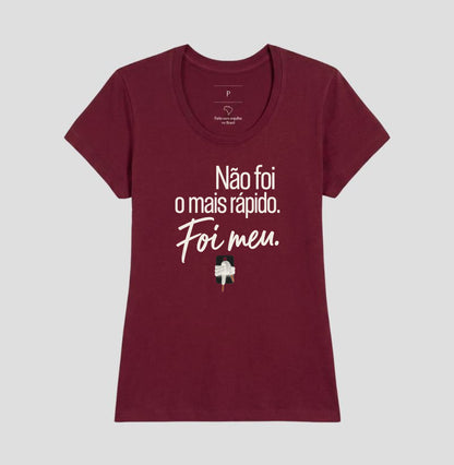 Camiseta Unissex - Orgulho sem Comparação, Feminino, Bordeaux