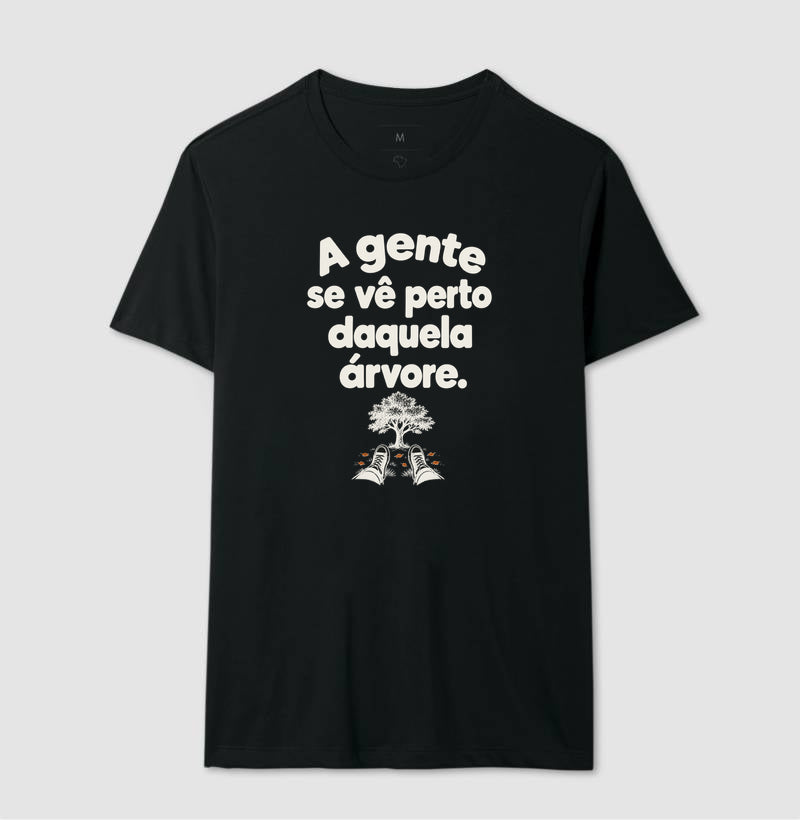 Camiseta Unissex - Ponto de Encontro, Masculino, Preta