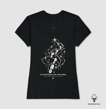 Camiseta Algodão Peruano - Constelação de passadas