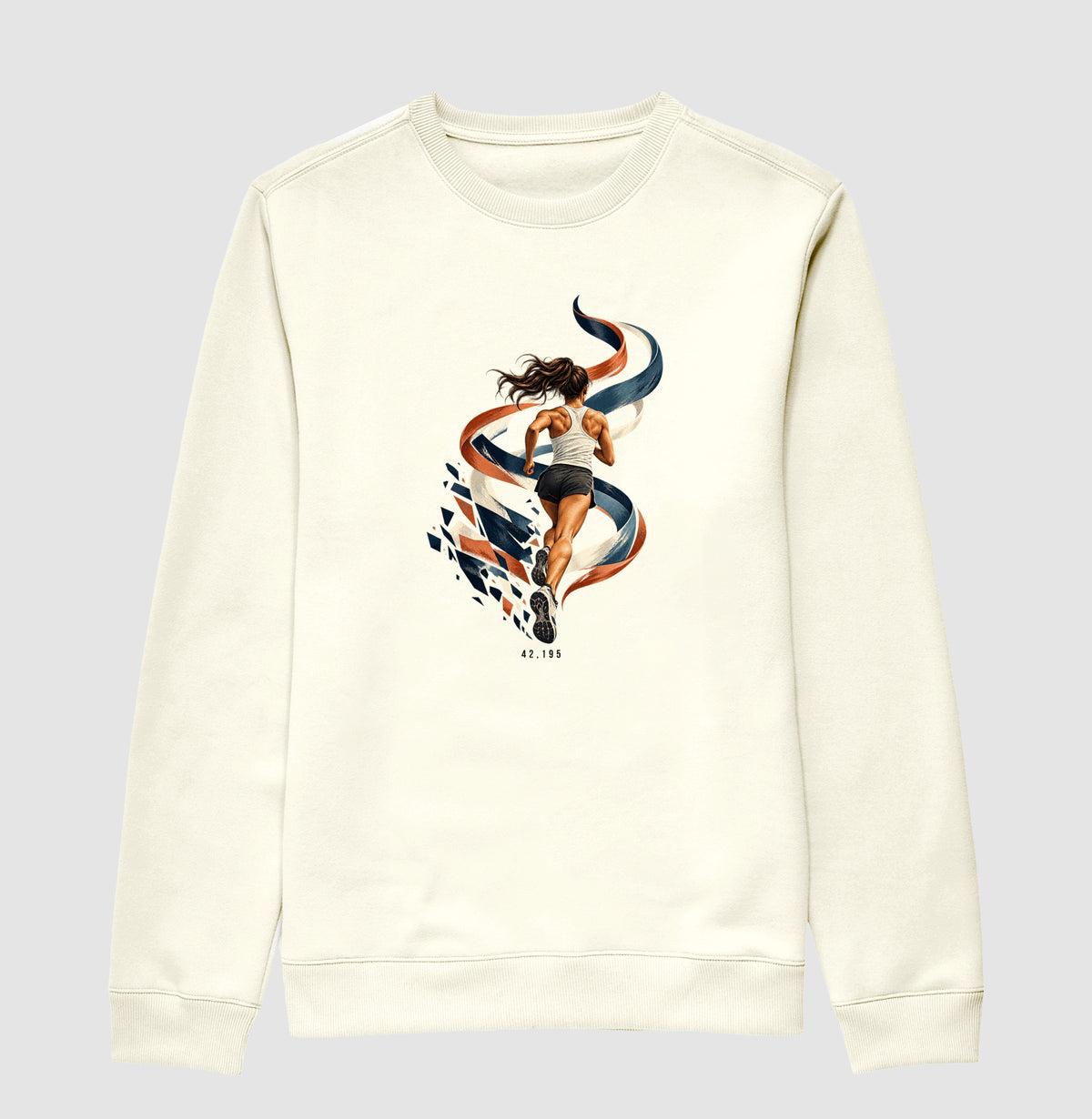 Suéter Moletom - Dentro da Maratona, Off White