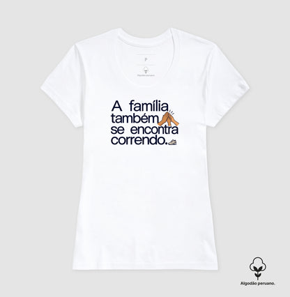 Camiseta Algodão Peruano - Família na Calçada
