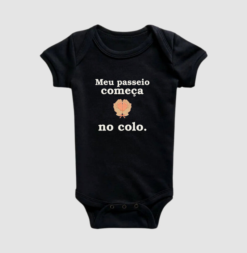 Body Infantil - Começo no Colo, Preta