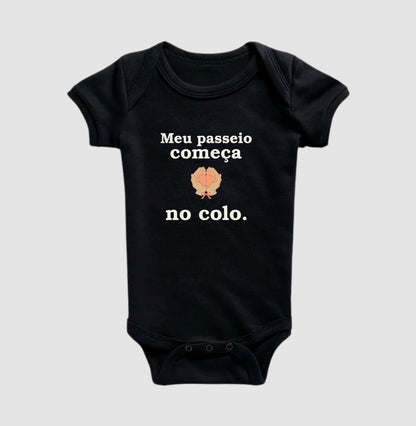 Body Infantil - Começo no Colo, Preta