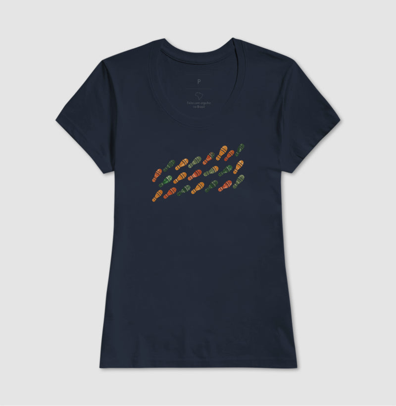 Camiseta Unissex - Passos que Ficaram, Feminino, Marinho