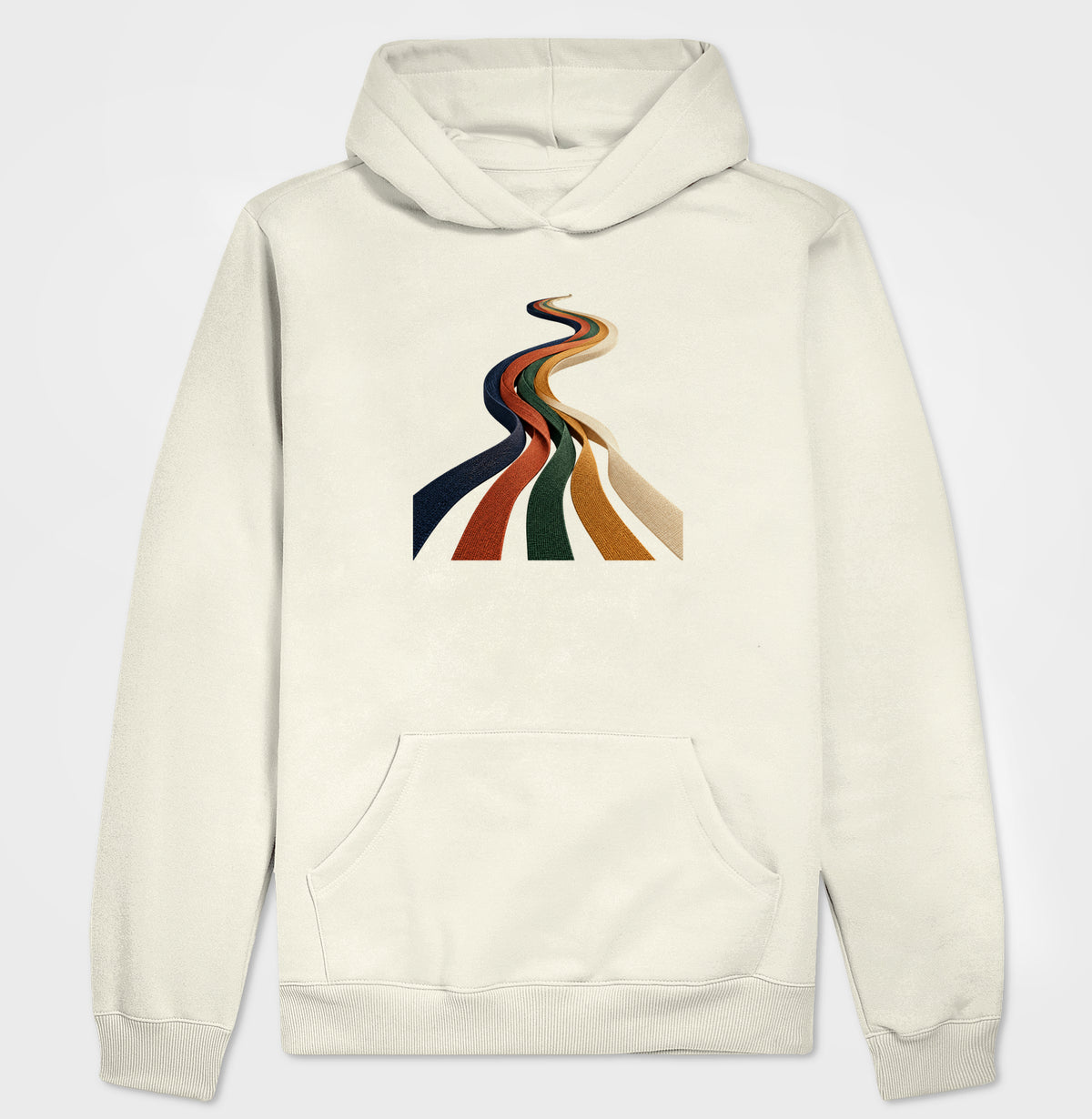 Hoodie Moletom - Quilômetros Compartilhados, Off White