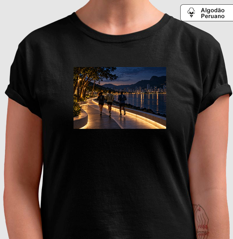 Camiseta Algodão Peruano - Noite Refletiva