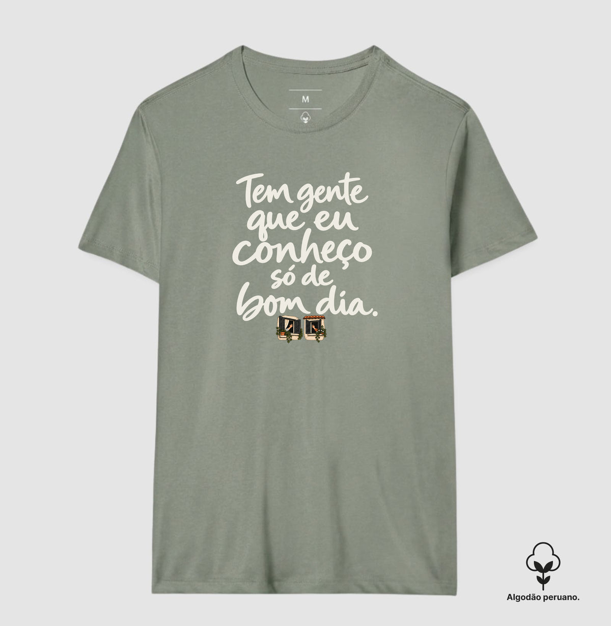 Camiseta Algodão Peruano - Bom Dia de Bairro