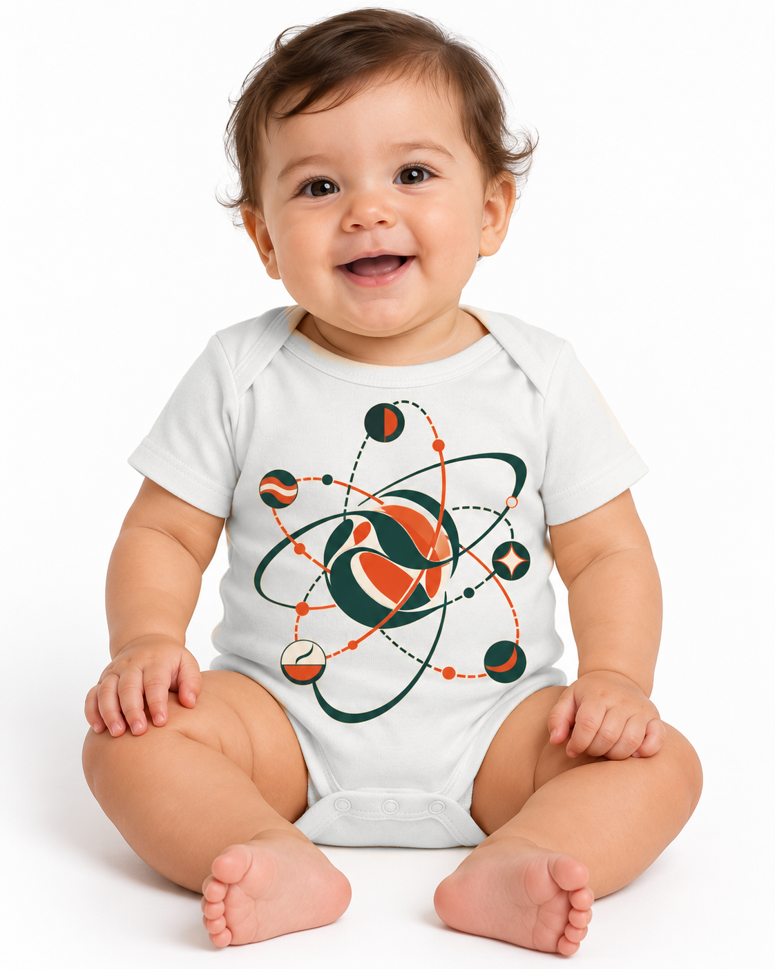 Body Infantil - Órbita Runner — peça branca