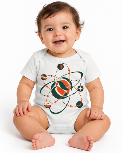 Body Infantil - Órbita Runner — peça branca