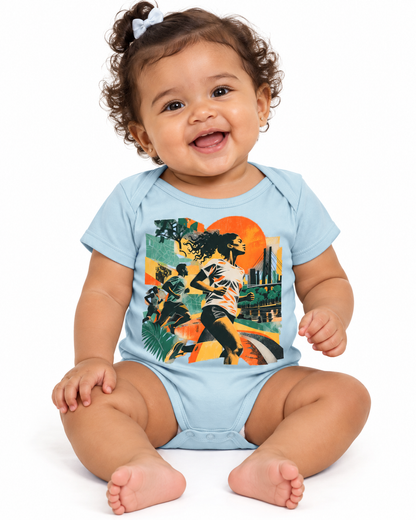 Body Infantil - Primeira luz — Azul Bebê