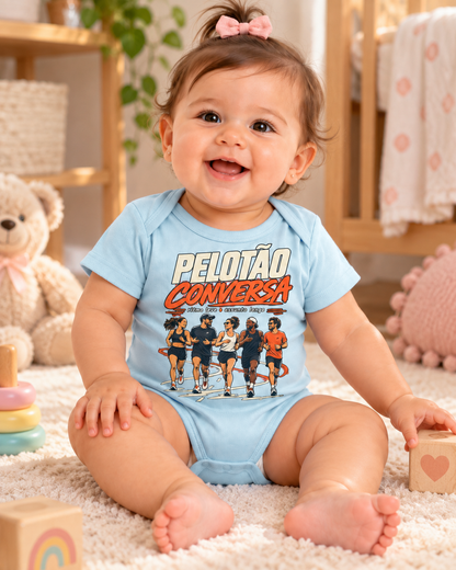 Body Infantil - Pelotão Conversa — Azul Bebê