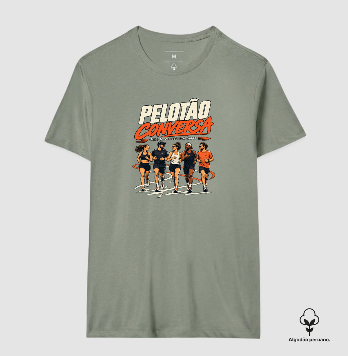 Camiseta Algodão Peruano - Pelotão Conversa