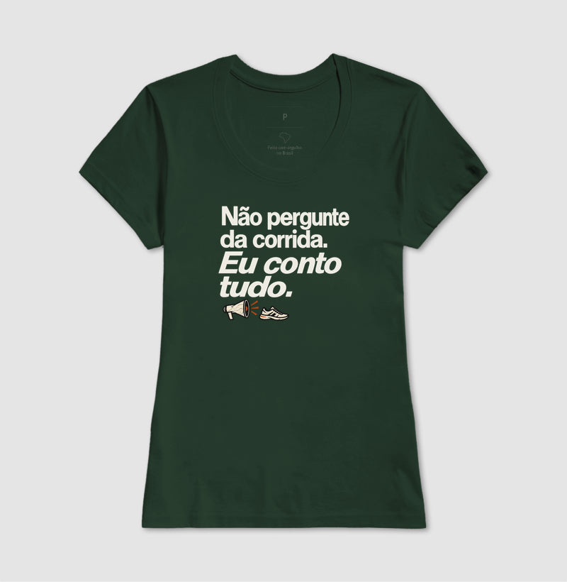 Camiseta Unissex - Cheguei no Assunto, Feminino, Verde