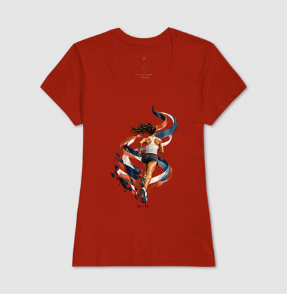 Camiseta Unissex - Dentro da Maratona, Feminino, Vermelho