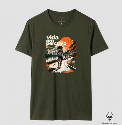 Camiseta algodão peruano - Vida em Percurso