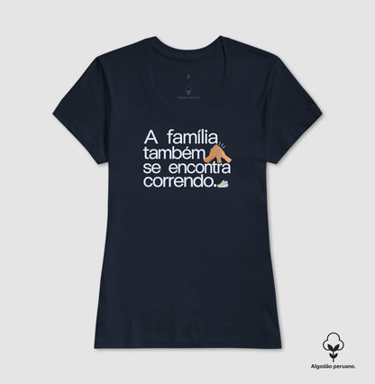 Camiseta Algodão Peruano - Família na Calçada