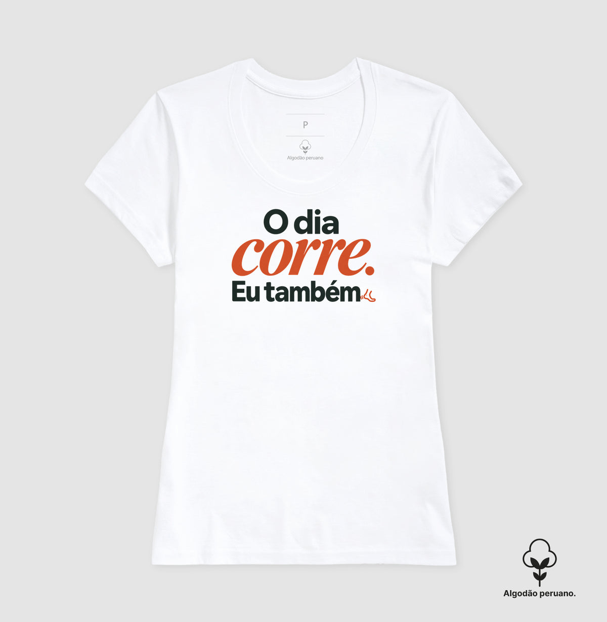 Camiseta Algodão Peruano - O Dia e Eu, Feminino, Branca