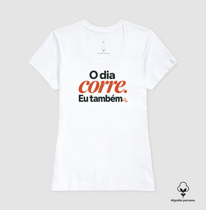 Camiseta Algodão Peruano - O Dia e Eu, Feminino, Branca