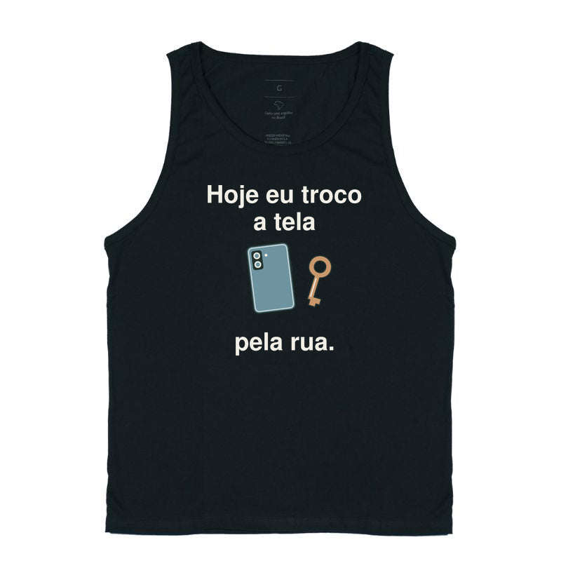 Regata Unissex - Escolha de Rua, Preta