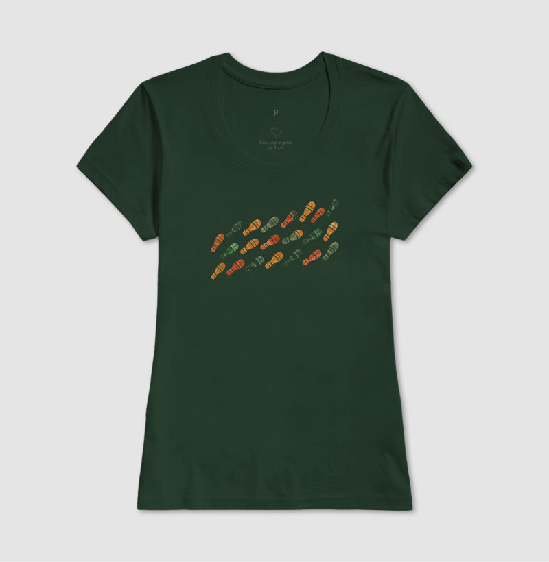 Camiseta Unissex - Passos que Ficaram, Feminino, Verde