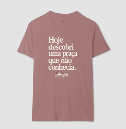 Camiseta Unissex - Praça Descoberta, Masculino, Rosa