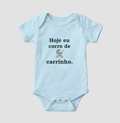 Body Infantil - Volta de Carrinho, Azul Bebê